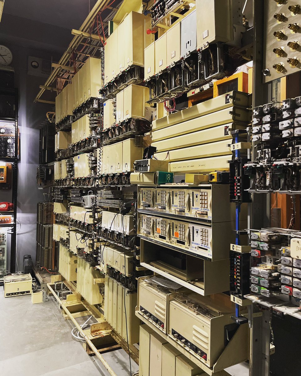 NotObsoleteKent's tweet image. We have been very busy this week improving and rearranging the telephone exchange. Massive thanks to a lot of fine folk! Including @hack_modular who spent a few days soldering solder points! And also the retired engineers who worked meticulously to setup all of the iron work