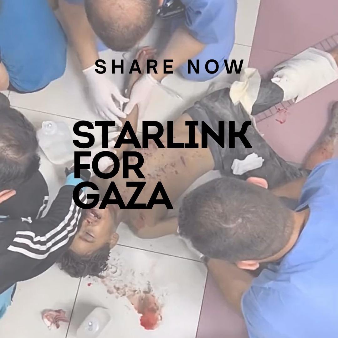 <a href="/elonmusk/">Elon Musk</a> Remember the children who had surgery without anesthesia. You have to make these children's voices heard.

#starlinkforgaza 
<a href="/elonmusk/">Elon Musk</a>