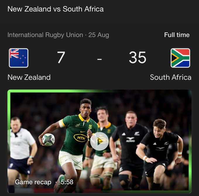 _ShaunKeyz's tweet photo. Wait, is this true? Springboks won against New Zealand this year? 😭😭 https://t.co/wSlFnhdlmW