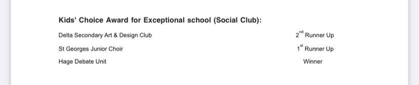 hagedebate's tweet photo. We are thrilled to announce our victory in the 2023 Standard Bank Waka Kids Choice Awards in the category of Exceptional School Social Club. This accomplishment would have not been possible without the invaluable support from all those who casted their votes for Hage Debate Unit. https://t.co/27znsxXZO4