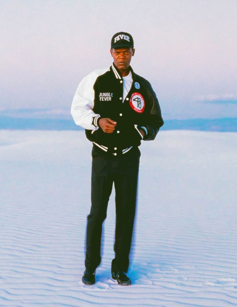 40 Acres And A Mule “Jungle Fever” Jacket as seen on Samuel L. Jackson