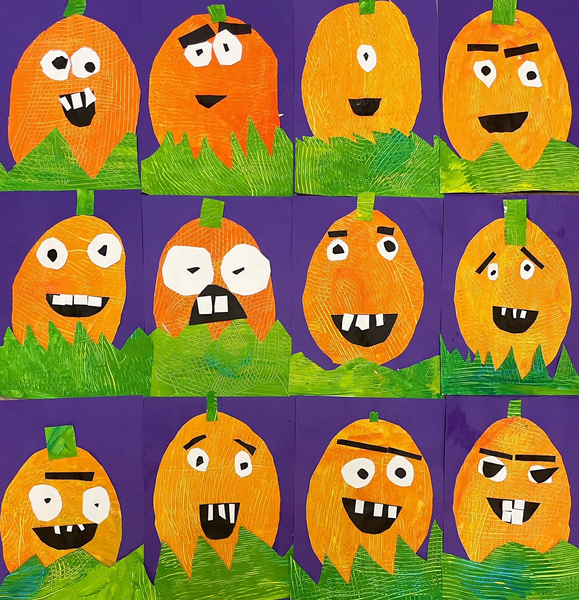 Sunflower_Art_'s tweet photo. Just look at these adorable kindergarten secondary color mixing pumpkins!!! @MsT_Kdg @DMCwells https://t.co/Mx8XzLuFT8