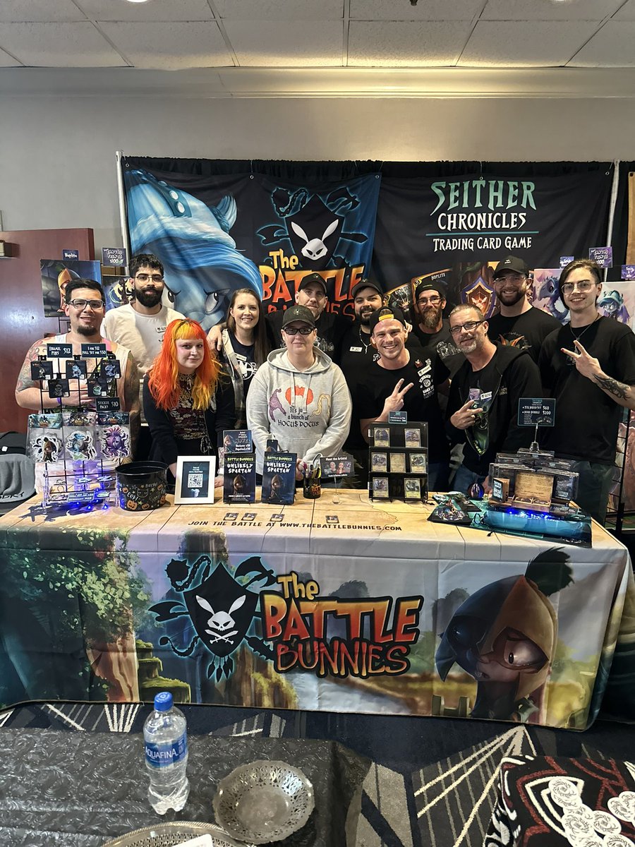 battlebunniesTM's tweet photo. We had the most amazing time at the @RichmondTat2Con last weekend!! 🎉❤️🐰

The @DPS_Club54 @battlebunnynft family came in strong 🔥🥳🍻

We love you all &amp; are excited to do more Conventions with you!! ❤️🎉❤️

#flufflefam #family #BattleBunnies #DeadPokerSociety https://t.co/vOR6qy3Faq