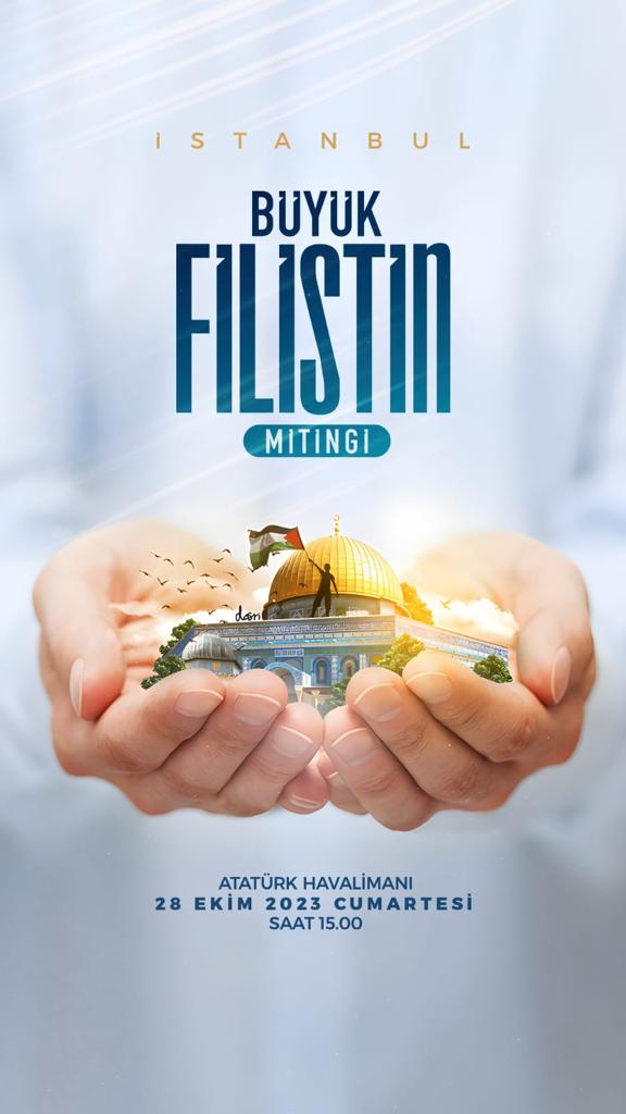 Çocuklar ölmesin diye İsraile karşı omuz omuza... 
#BüyükFilistinMitingi