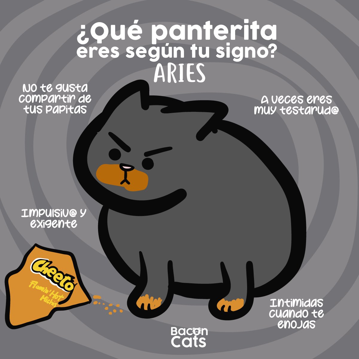 Baconcatsmx's tweet photo. Porque es temporada de panteritas ¡Descubre cuál eres según tu horóscopo! 🐈‍⬛✨🖤 

Comenzamos con Aries ♈️ https://t.co/orDCY5GHxS