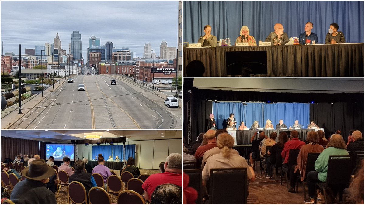 ▶️ It's day 2️⃣ of the World Fantasy Convention here in Kansas City & I'm especially interested in exploring the connections between #fantasy (#horror, #scifi) & #climatefiction.

❓️ How can we communicate #climatechange through #speculativefiction?

@ClimaComms @climatecwriters