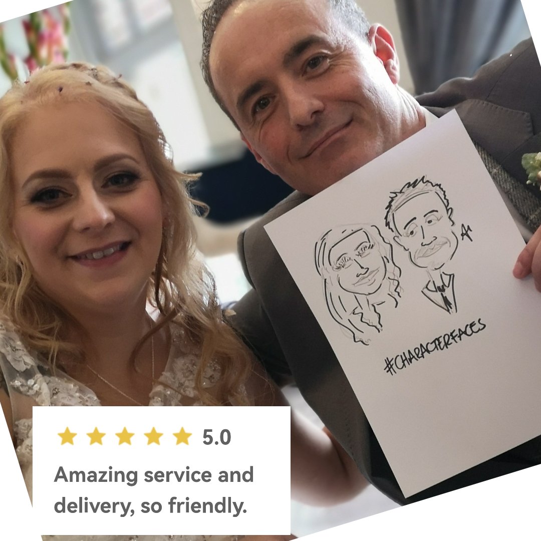 characterfaces's tweet photo. Another lovely job 😊
#weddingcaricatures 
#durham
#darlington https://t.co/g2s17j0IBn