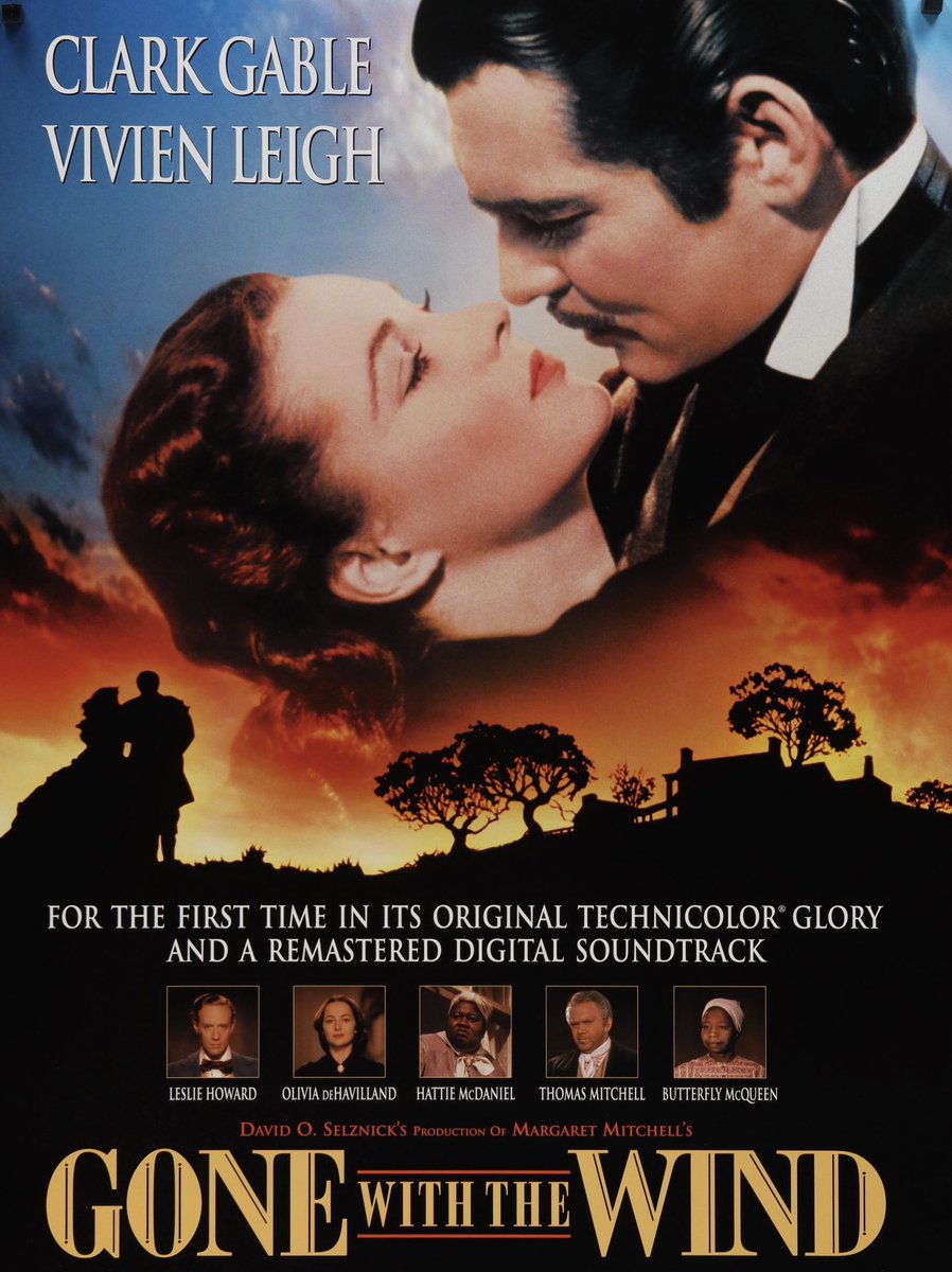 Coming to #4KUltraHD tentatively in 2024

Directed by #VictorFleming 

Starring #ClarkGable and #VivienLeigh 

Gone With The Wind (1939)