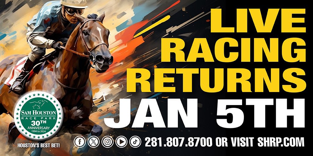 Sam Houston Race Park tweet media