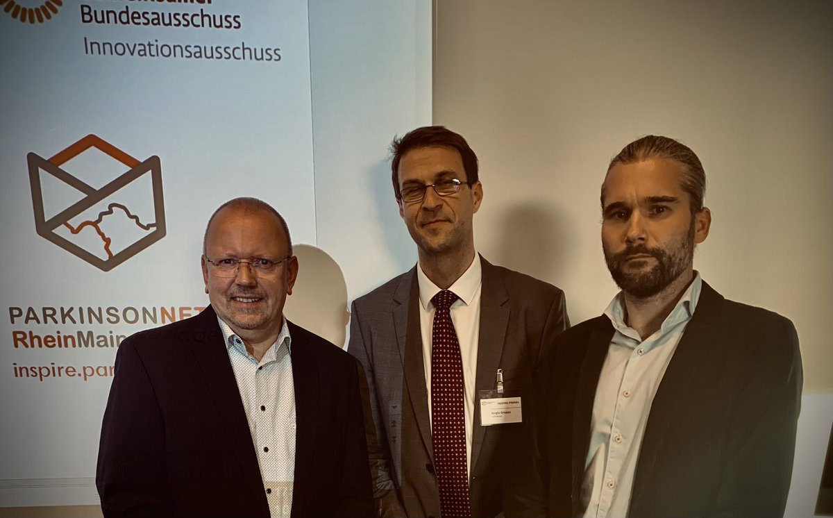 RainerLange_DAK's tweet photo. Heute für @DAKGesundheit beim Kickoff für unser gemeinsames #Innofonds Projekt #Inspire für eine bessere Versorgung von #Parkinson-Patienten in Rheinland-Pfalz und Hessen gemeinsam mit Prof. @segroppa von der @UnimedizinMainz (Mitte) und Patrick #Otto von der @TKinRP . https://t.co/BAlLOuzhEI