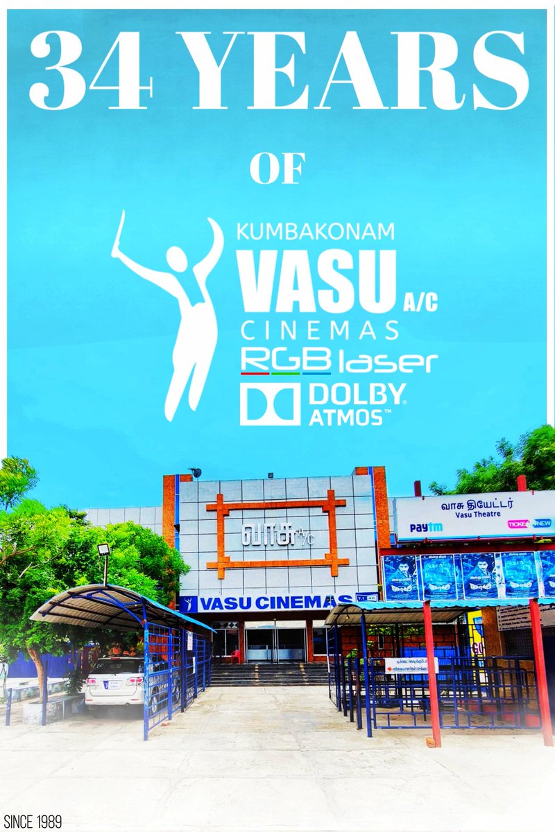 vasutheatre's tweet image. With All your Love and Blessings we are successfully stepping into 35th Year
Thanks all for your love and support all these years
#Vasu #DolbyAtmos