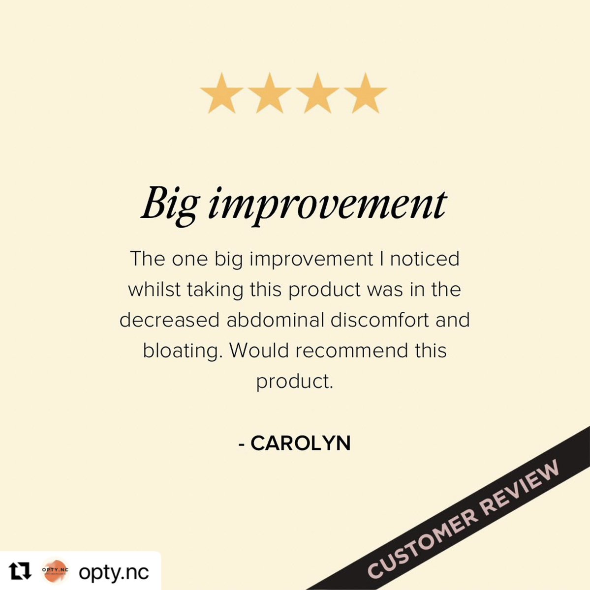 Our customers have seen real results from our Ultimate 3.0 elixir, experienced improvements to their digestion and gut health, glowing skin, and enjoyed the great taste too. 

#optync #RealResults #GutHealth #GoodSkin #glowingskin #digestionsupport #customerreview