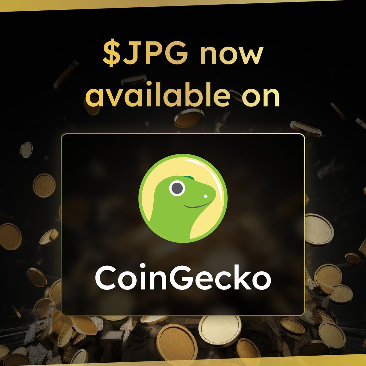 You can now track $JPG on @coingecko 📊 Link below 👇