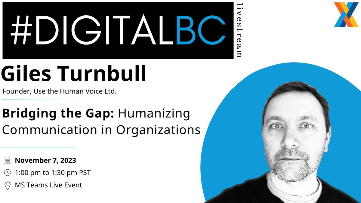 exchangelab's tweet image. Tired of communication clutter?
Join Gen Lambert and guest Giles Turnbull to embrace #Agile #communication, revealing work in progress with clarity, brevity, and creativity. It's not complex—just a cultural shift. 📢Nov 7 #DigitalBC Livestream
Register: eepurl.com/gMNeYv