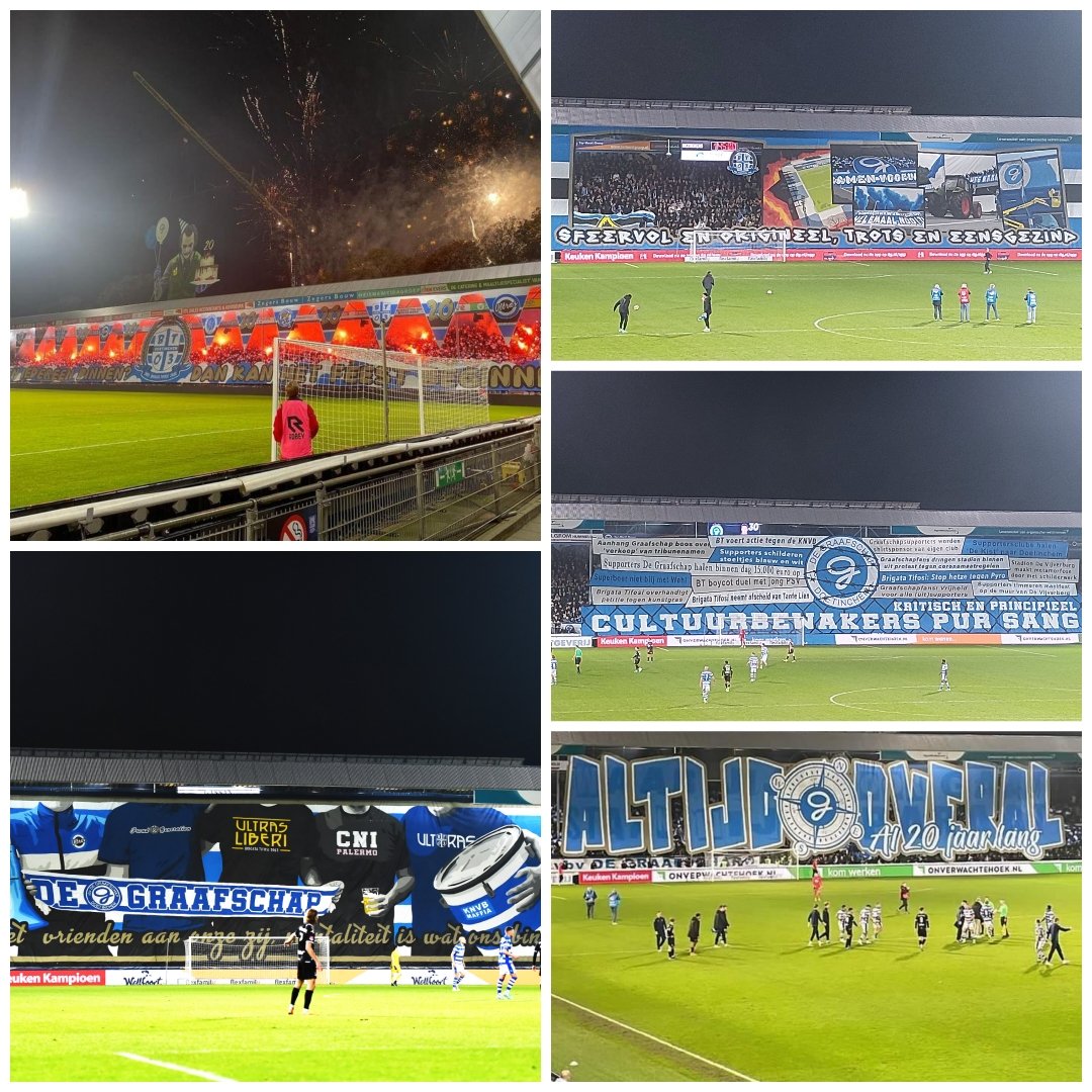 VoetbalUltras's tweet photo. Nog één keer voor het overzicht: Alle tifo's van Brigata Tifosi tijdens de wedstrijd tussen De Graafschap en Eindhoven.

Gefeliciteerd, mannen! #graein https://t.co/czGx2nOYgo