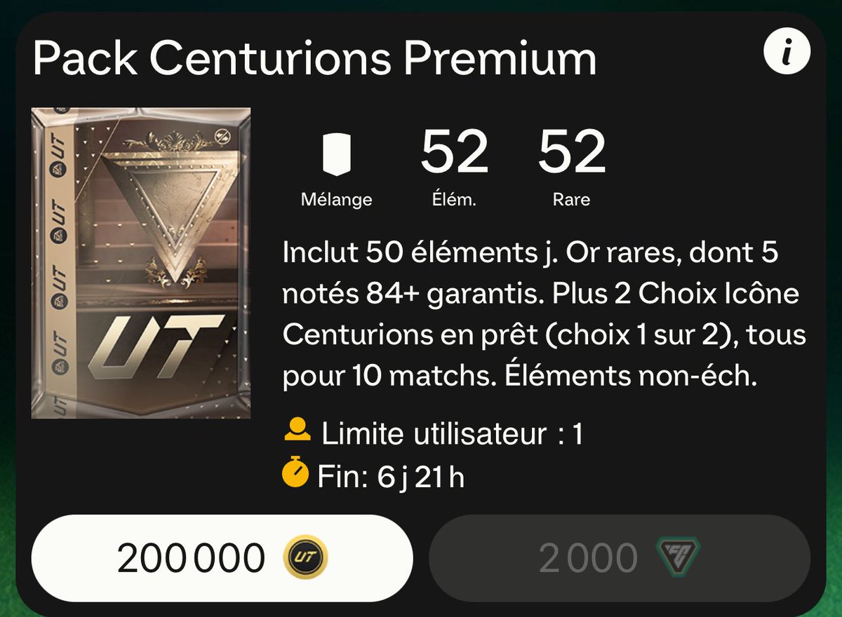 ActuFut___'s tweet photo. 📣 J’offre la possibilité à 2 personnes de gagner 2 000 PF ! 

Pour tenter ta chance pour ouvrir ce pack à 200k 
Écris en commentaire le nom de ta Plateforme, Follow mon compte et RT ce tweet ! 

Tirage des gagnant ce dimanche à 20h   

À toi de jouer ! 

#EAFC24 ll #FC24 https://t.co/UtQ561iwhO