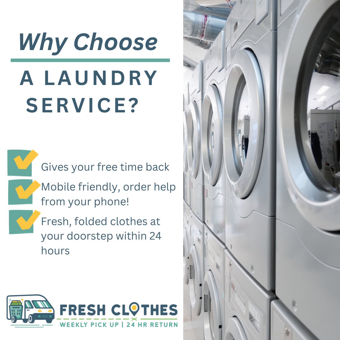 When it comes to laundry, why stress when you can pick us as a laundry service? Check out these top 3 reasons why it's a game-changer! 

#FreshClothes #SimplifyLaundry #LaundryService #SaveTime #BoiseLocal #TreasureValley