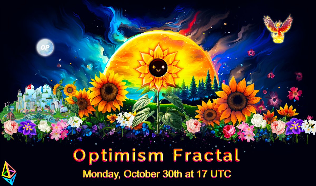 We’re stoked to invite you to the second <a href="/OptimismFractal/">Optimism Fractal</a> meeting! 🌻

Optimism Fractal is a new community dedicated to fostering collaboration and awarding public good creators on Optimism 🔴

🌱 RSVP: lu.ma/optimismfractal

🎬 First episode: OptimismFractal.com/1

Enjoy! 🌞