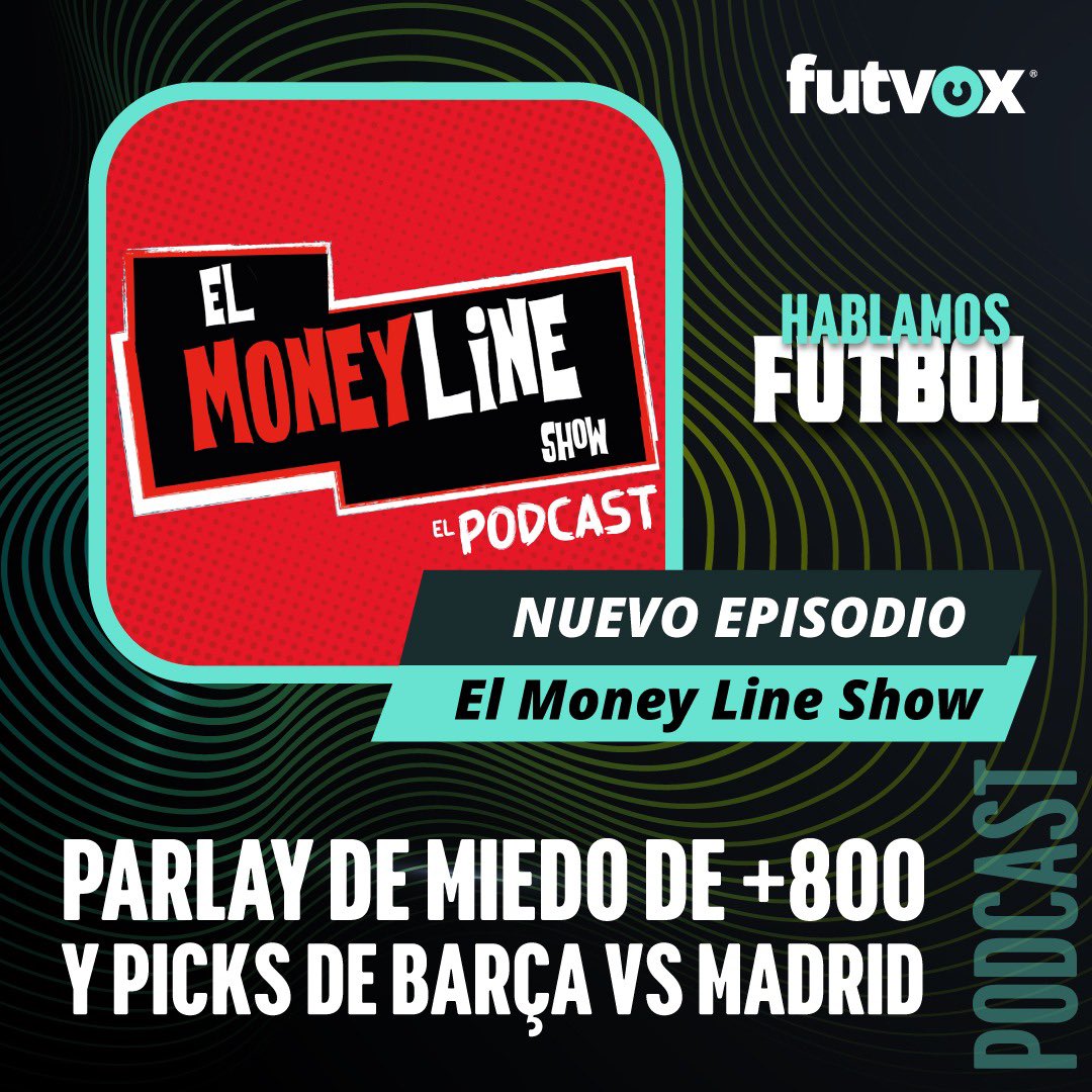 alexblanco23's tweet photo. Vamos a cobrar con el #moneylineshow @nacionfutvox @LuisSilvaGG y su parlay de miedo su servilleta con el clásico parlay inglés y claro los mejores picks para el clásico que paraliza el mundo.
Pásele y 🍀🍀🍀🍀
👇👇👇👇👇👇👇

https://t.co/XaYBqJvmFP https://t.co/zbcxTKdQLq