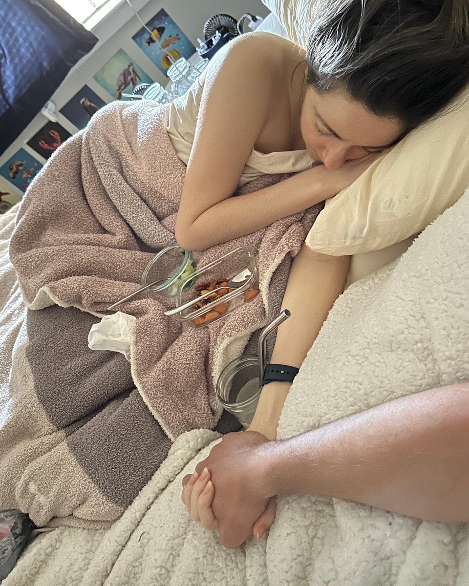 (From husband Kyle) Dianna has been in a really tough crash the last couple months. She has very little energy so is staying off her phone. I’m in with her everyday holding her hand. Some days she’s in pain, some days not as much. She’s conserving energy so not to crash harder.