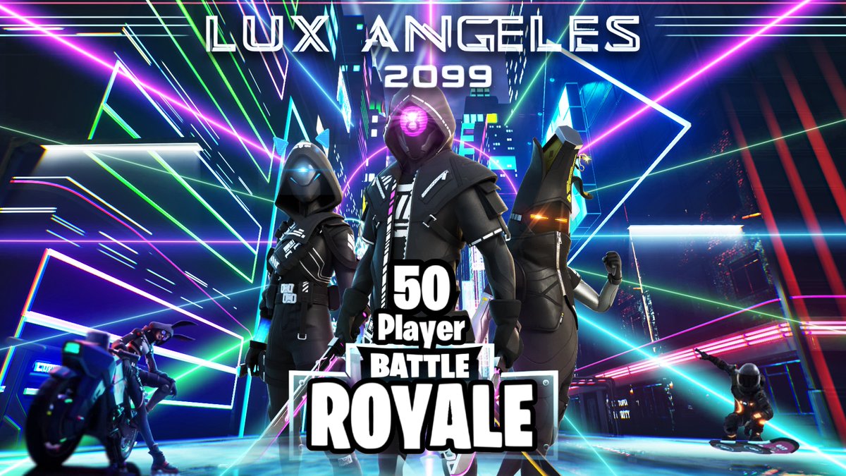luxx_xr's tweet image. Lux Angeles 2099 #BattleRoyale is now LIVE!!!

#IslandCode - 7088-3726-6161

🎮 - Up to 50 Players.

🏆 - Battle Royale try to survive!

🏙️ - Huge city to explore!

Made with #UEFN and #UE5

#Fortnite #FortniteBattleRoyale #FortniteBR