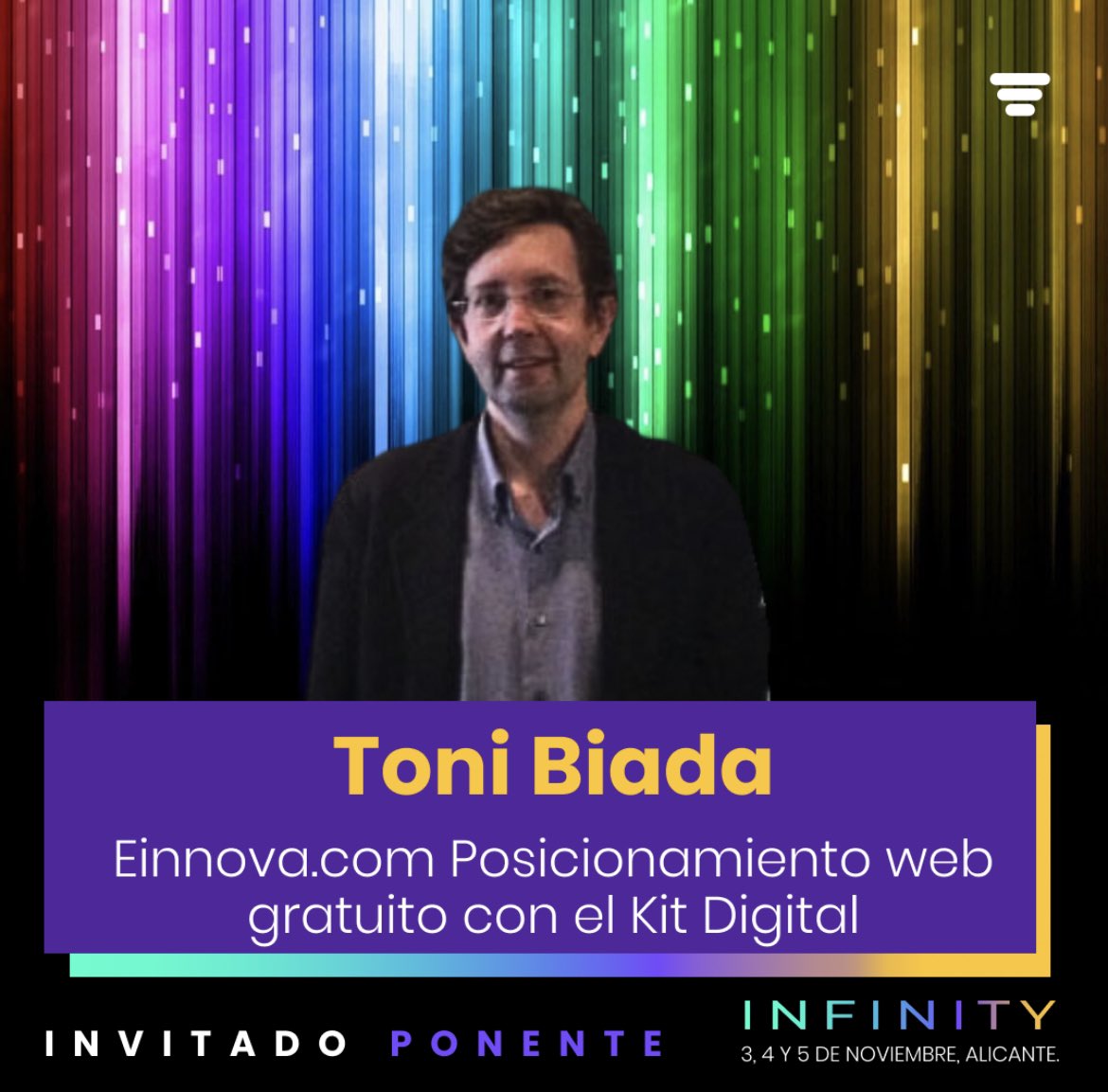 antonibiada's tweet photo. Contento de ser ponente en el evento de Infinity liderado por @alejandronovas14 con un gran equipo @joseluisvivescoach @almudenasos Al #vivirdetupasion 

Tengo una gran sorpresa 🎁 para los 1.400 asistentes del presencial. ¡Nos vemos en Alicante! https://t.co/x6QGTXgo74