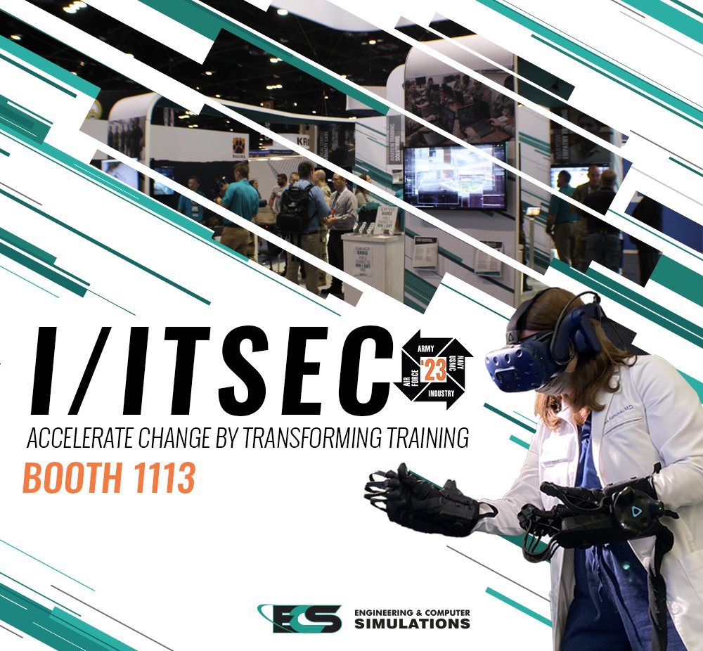 Ecsorl's tweet image. We are a month away from the start of @iitsec. Come check us out at booth #1113 in the @IITSEC_Exhibits. We will be showing off some new advances with our simulations!
#IITSEC #TrainingSimulation #simulation #engineering