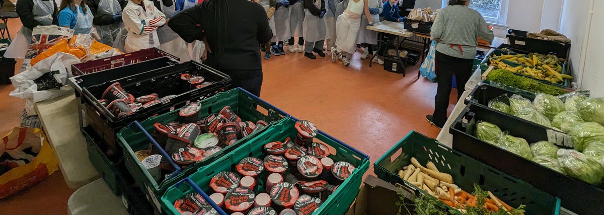 A great week in Grade 6!  We teamed with a community partner to pack over 100 food aid bags to support local families (&amp; gardening on the side)! Ss collected data &amp; will complete an analysis in the coming weeks to support a targeted food drive. ❤️ #realworldmath #nohunger