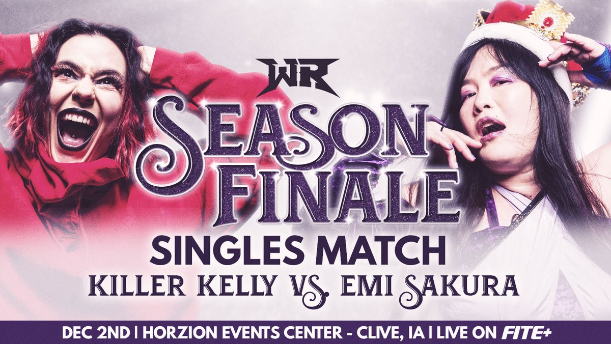 [BREAKING] Signed for 12/2 #RevolverFINALE @HorizonEventsC1 LIVE on @FiteTV+ '1/4 of RED' Killer Kelly Vs. Emi Sakura! 🎟️ RevolverTickets.com