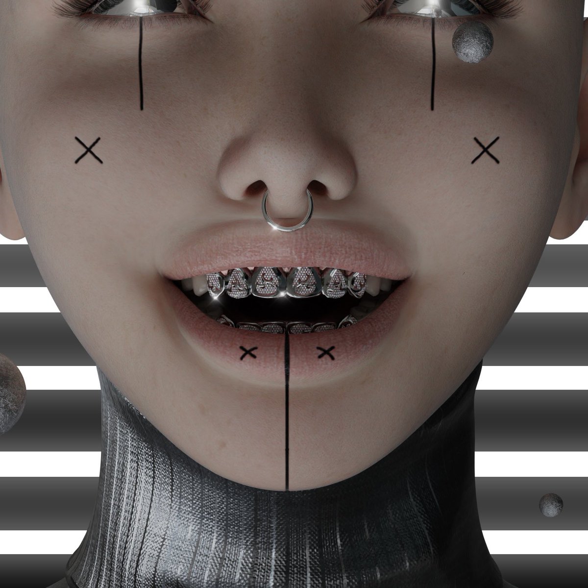 Look at these sick GRILLZ I got from <a href="/Profit_Original/">LostBoy🥀</a> 

Def check out his art station! 

Super talented artist !!!