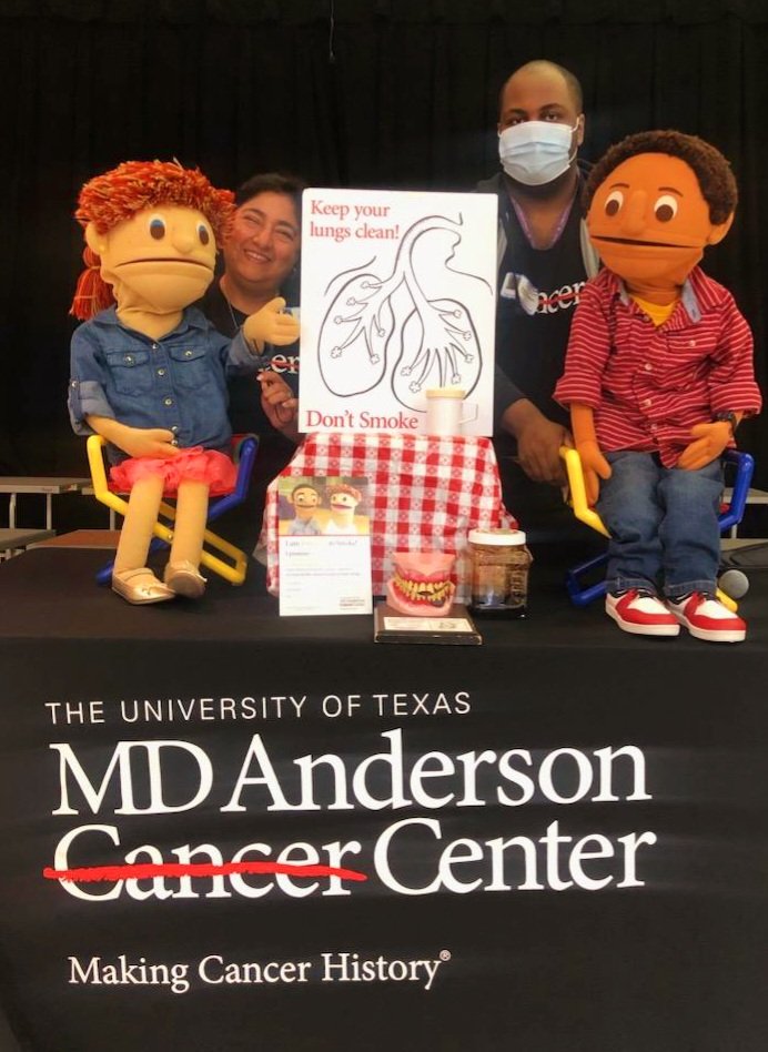 What a great day to be a Scottie and to learn about the dangers of smoking and vaping. Thank you @HES_Scotties for letting @MDAndersonNews celebrate #RedRibbonWeek with you. 
#TobaccoFree
#EndCancer