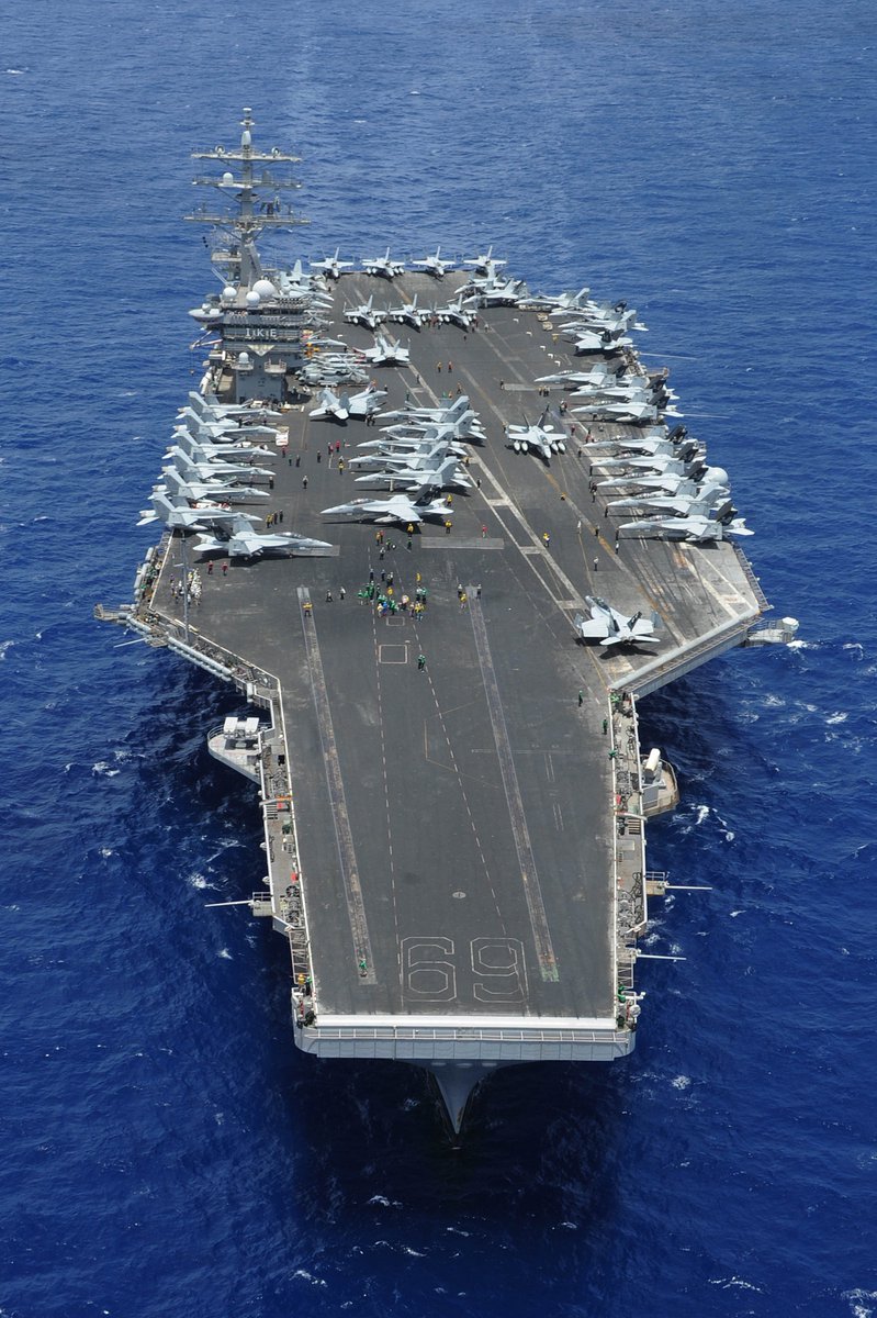 The U.S has moved the USS Dwight D. Eisenhower aircraft carrier through the strait of Hormuz, and it's now stationed in the Persian Gulf. 

This is possibly the most major escalation between the U.S and Iran.

#NoWarWithIran