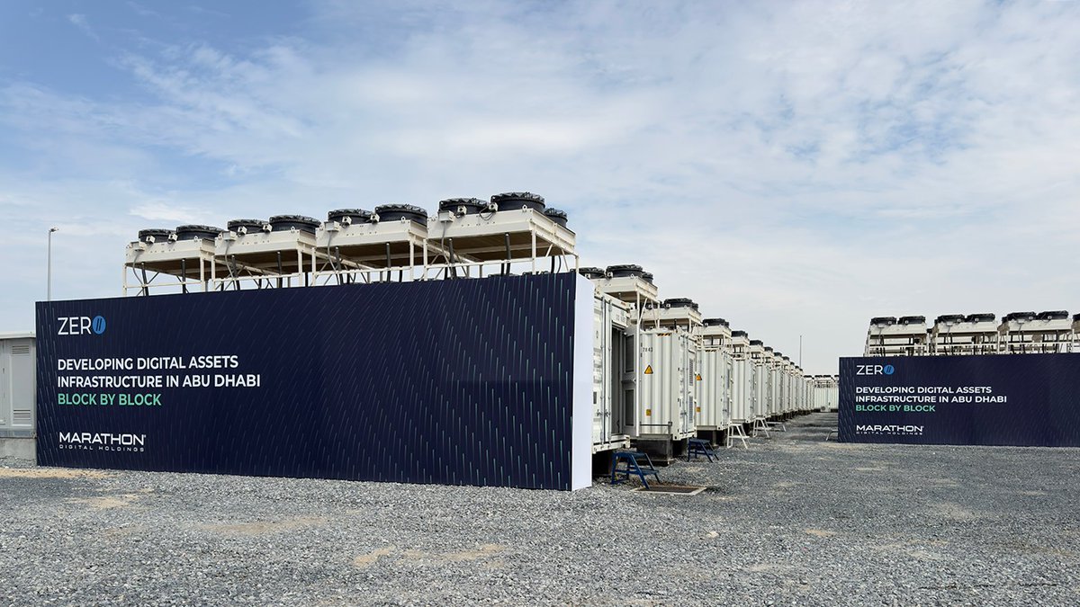 It was a great honor and with great pride that we officially unveiled our  second UAE #bitcoin mining site in Abu Dhabi at Masdar City. Huge thanks to  our partners at ZeroTwo