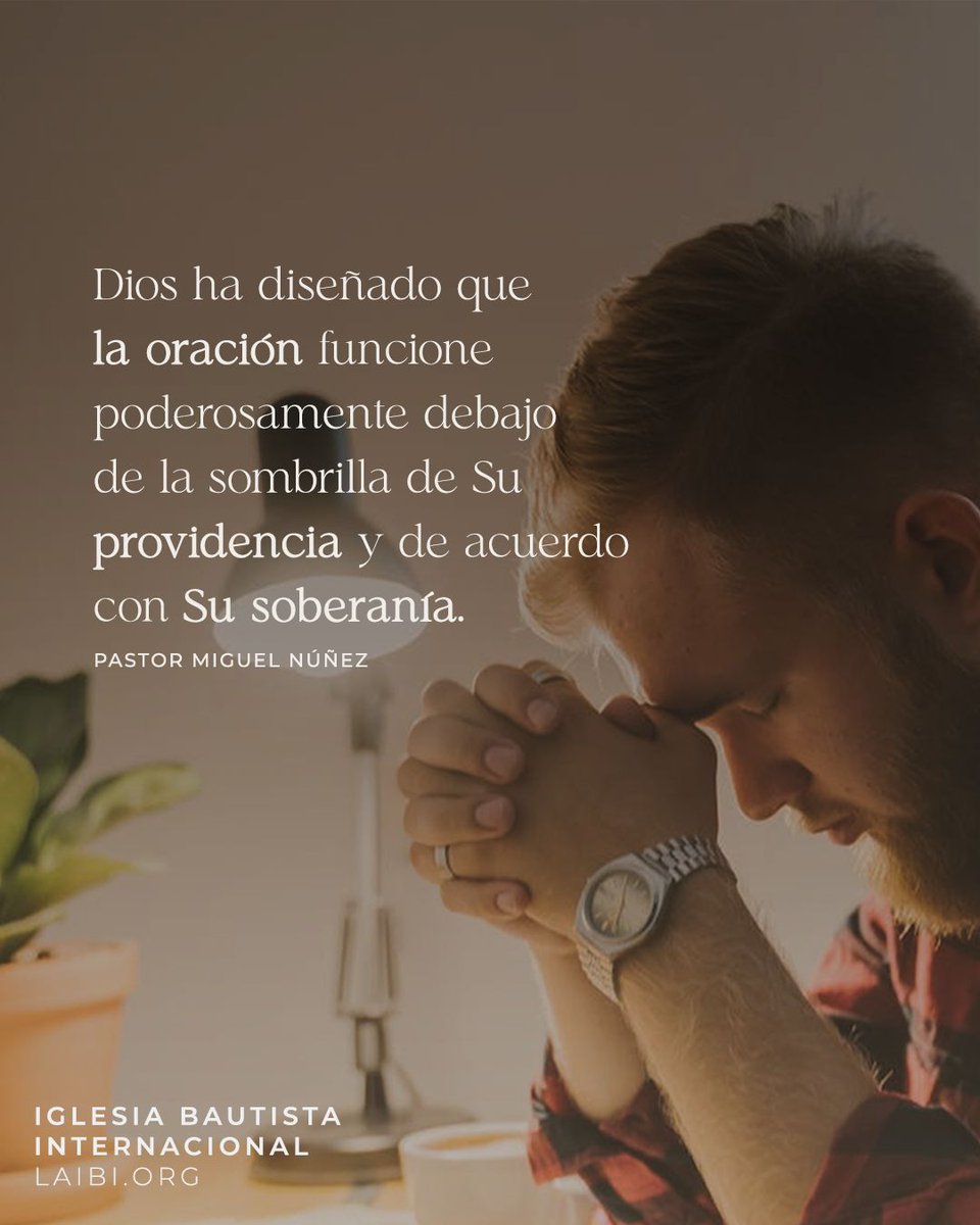 Tomado del sermón titulado "La oración, un instrumento poderoso en los planes de Dios" predicado por el pastor Miguel Núñez (<a href="/PastorMNunez/">Miguel Núñez, MD</a>). Puedes verlo completo haciendo clic aquí: buff.ly/48Z3Dhv