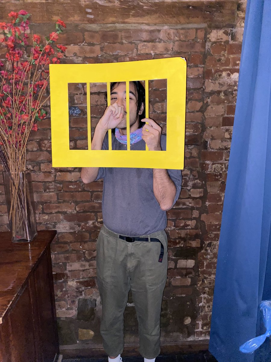 gabebergado's tweet photo. i hate gay halloween parties it’s like what do you mean you’re the last gasp challenge from survivor https://t.co/6ebvU6Q6ig