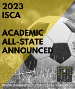 Our 2023 ISCA Academic All-State award winners have been announced. Congratulations to all players who are standing out on the field and in the classroom!! indianasca.com/academic-all-s…