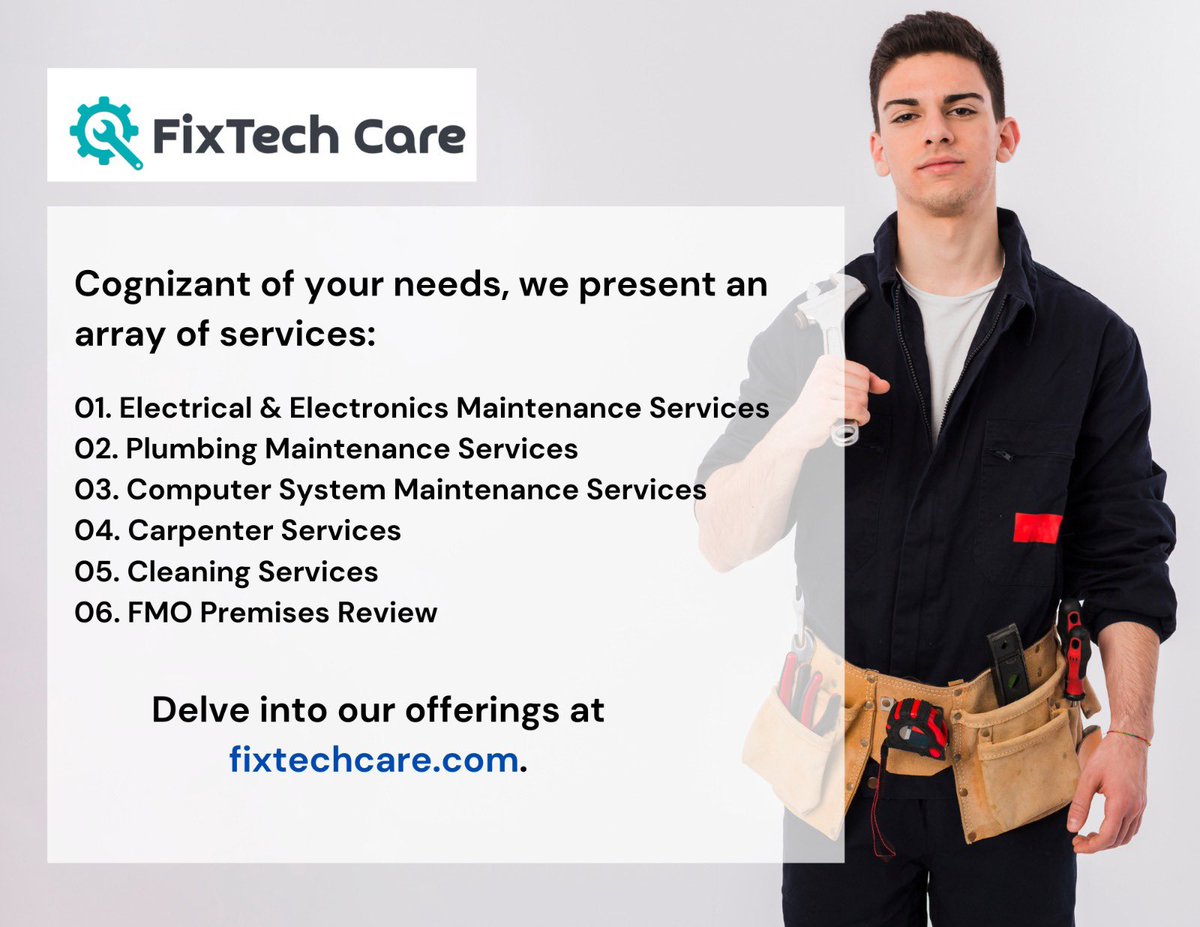 FixTech Care: From seamless industrial solutions to meticulous clerical ...