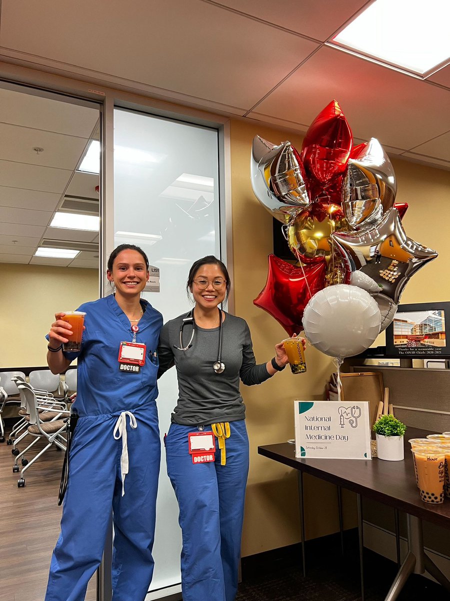 Our residents celebrated #InternalMedicineDay a day early with bubble tea!