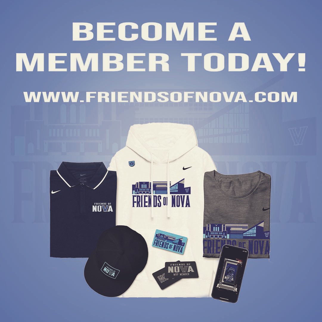 Become a member of Friends of Nova today! Each tier includes benefits such as exclusive merchandise, meet-and-greet opportunities with student-athletes, and more! Direct your contribution to any of our 24 varsity sports in the drop down menu✌️friendsofnova.com