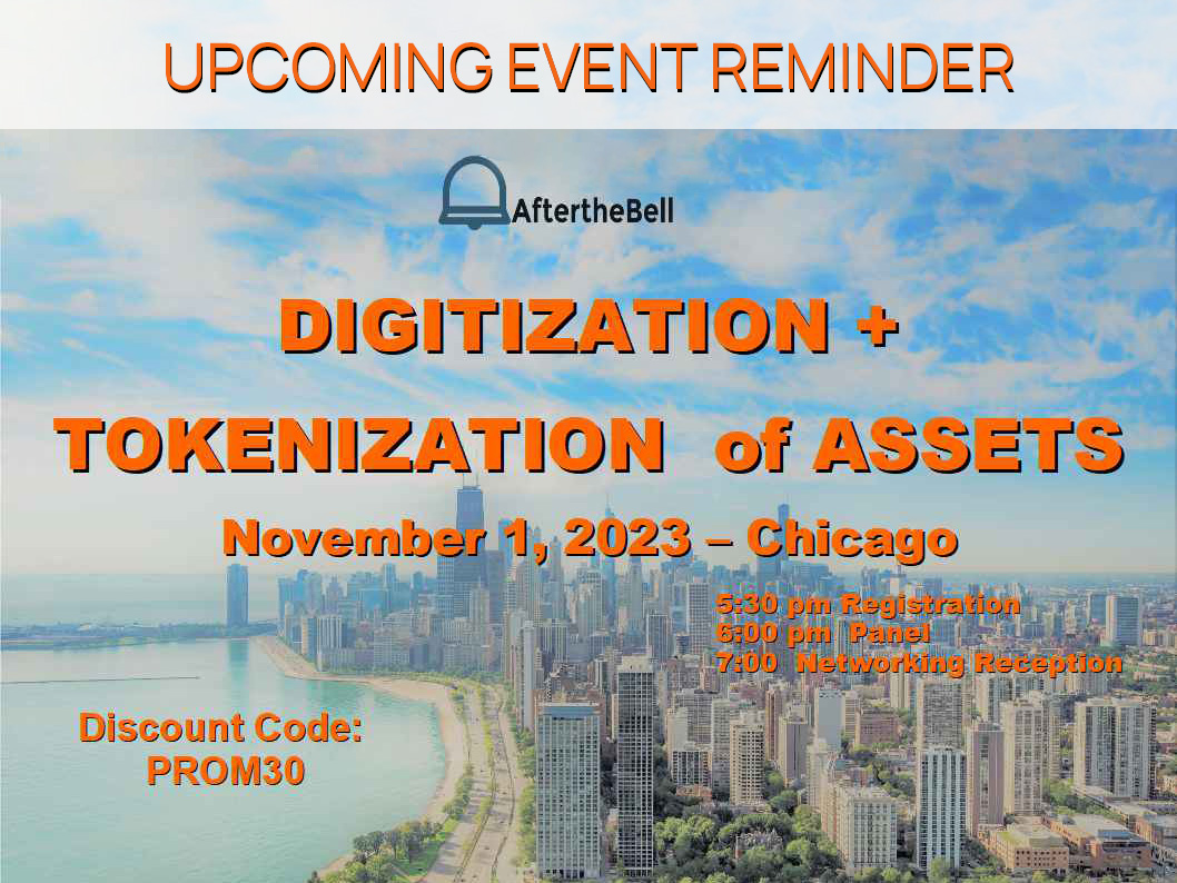 Don't miss you chance to see an expert panel on the digitization + tokenization of assets on Wed, Nov 1. @PrometheumInc's Aaron Kaplan & other professionals discuss #markettrends #regulation #crypto and the future of #digitalassets. Register here: bit.ly/3ZHTilO