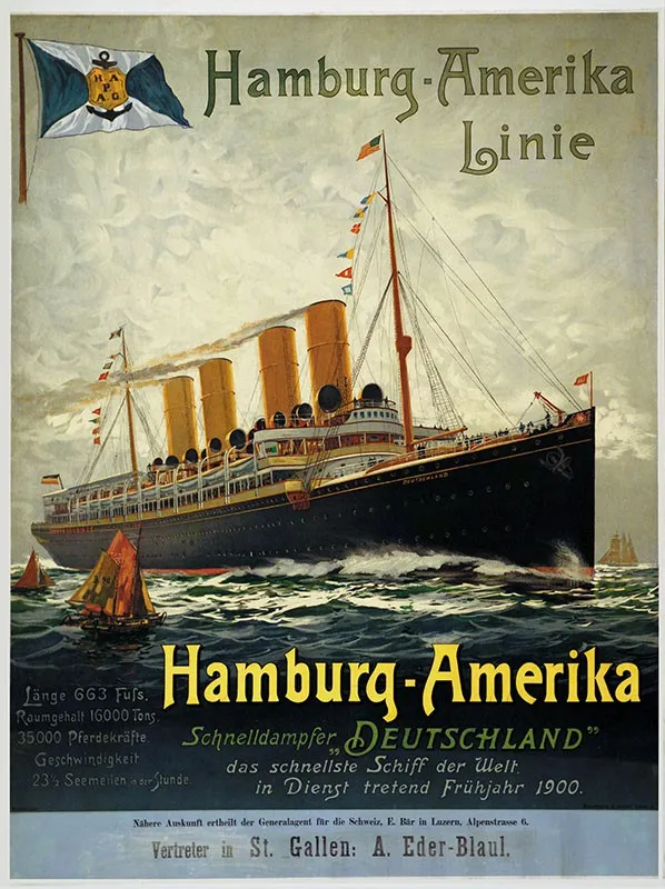 KaiserW1914_II's tweet image. Die deutsche Präsenz auf den Weltmeeren war in der wilhelminischen Epoche von überragender Bedeutung: Nicht nur eine starke Flotte, sondern gerade auch die weltweite Handelsschifffahrt waren Voraussetzung für „Weltgeltung“ des Landes.
Regelmäßig abgehende Dampfschiffe verbanden…