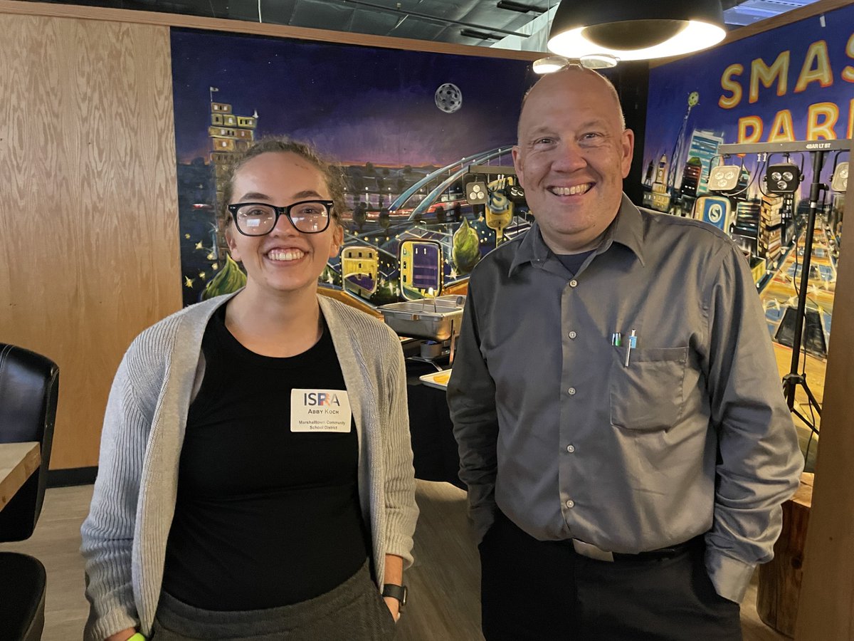 Abby from Marshalltown and Justin from Oskaloosa representing at Smash Park during the ISPRA Fall Conference Networking Event! Justin DeVore was just appointed to the ISPRA executive board as Secretary. Welcome aboard, Justin!