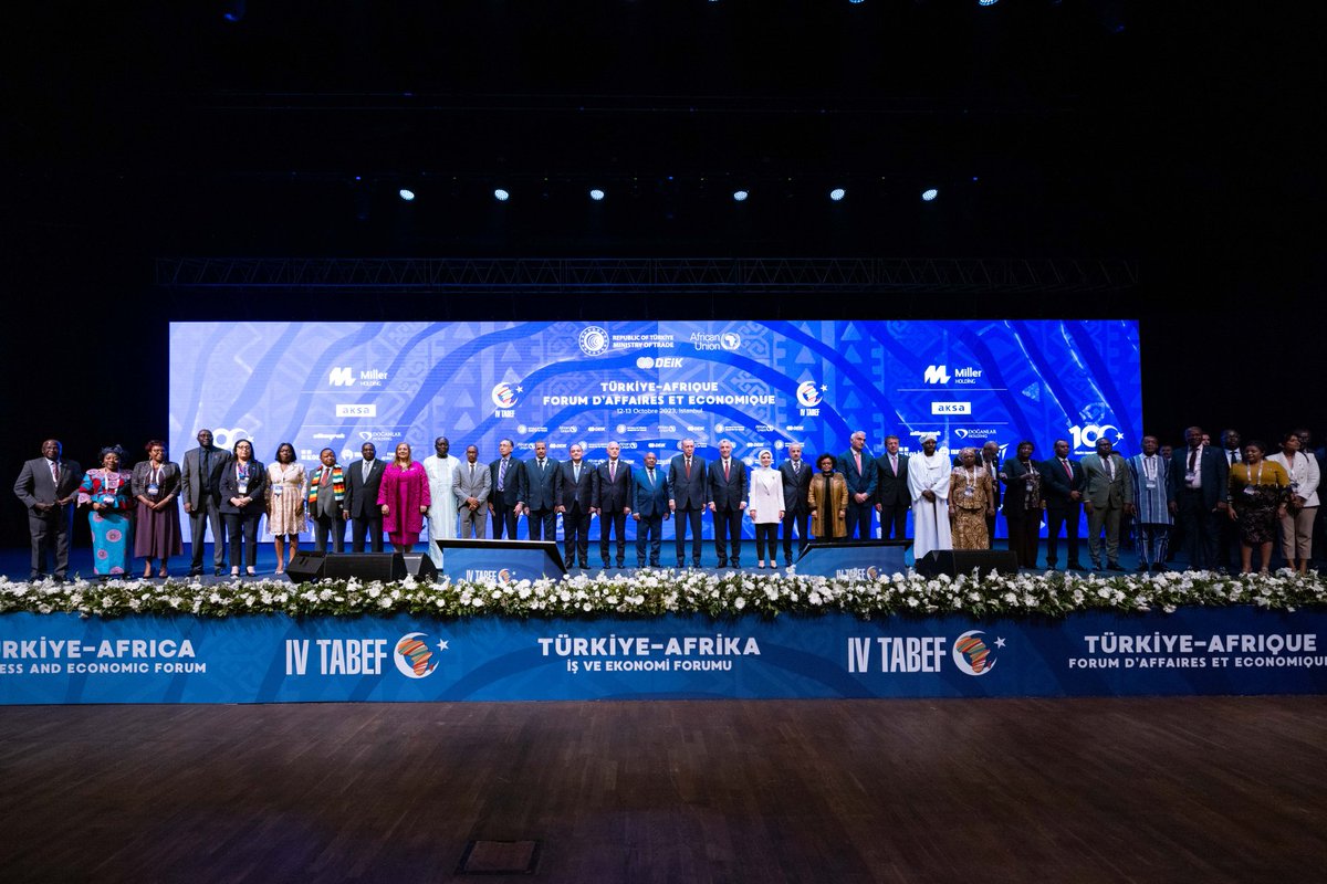 All the African ministers of / industry with the president of Turkey. In Istanbul for recent concluded  Tu'rkie African Economic Forum 
Alot of MOUs were signed.  Its now evident that Africa is jointly negotiating outside markets.  Asian of Africa's development.