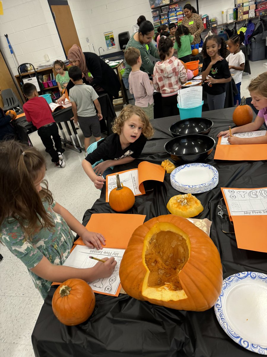 It was a busy day in 1st grade. Pumpkinville and Pumpkin Math! Happy Fall!