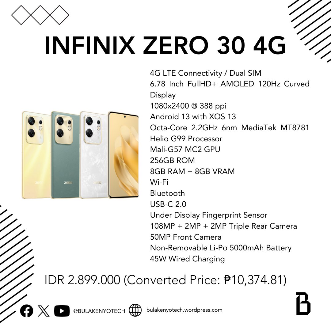 BulakenyoTech's tweet photo. LOOK: New Smartphone from Infinix.

Read More here:
https://t.co/Lp3IjSwbSH https://t.co/HDJmgCKibk
