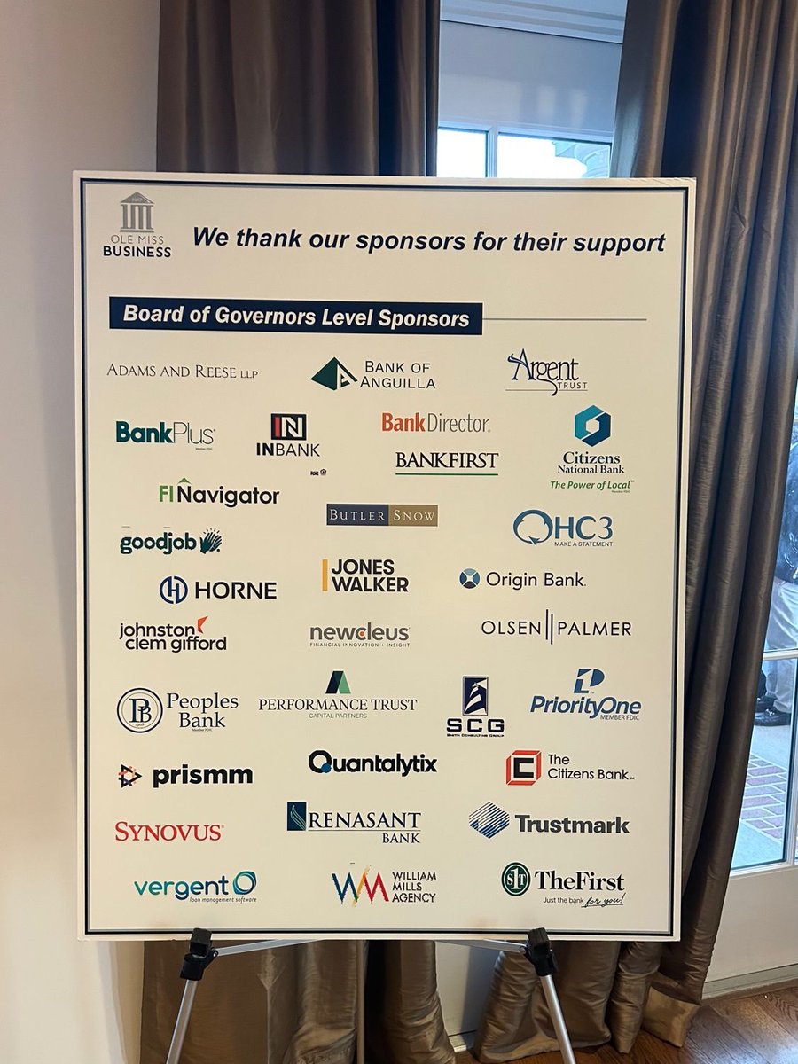 quantalytix's tweet photo. Quantalytix is on campus at Ole Miss for this year’s Banking &amp; Finance Symposium!

Thank you to @StanViner for another great event! We love supporting our banking community while getting the chance to discuss the current state of financial services.

#banking #finance #fintech https://t.co/Cim7V8iSHw