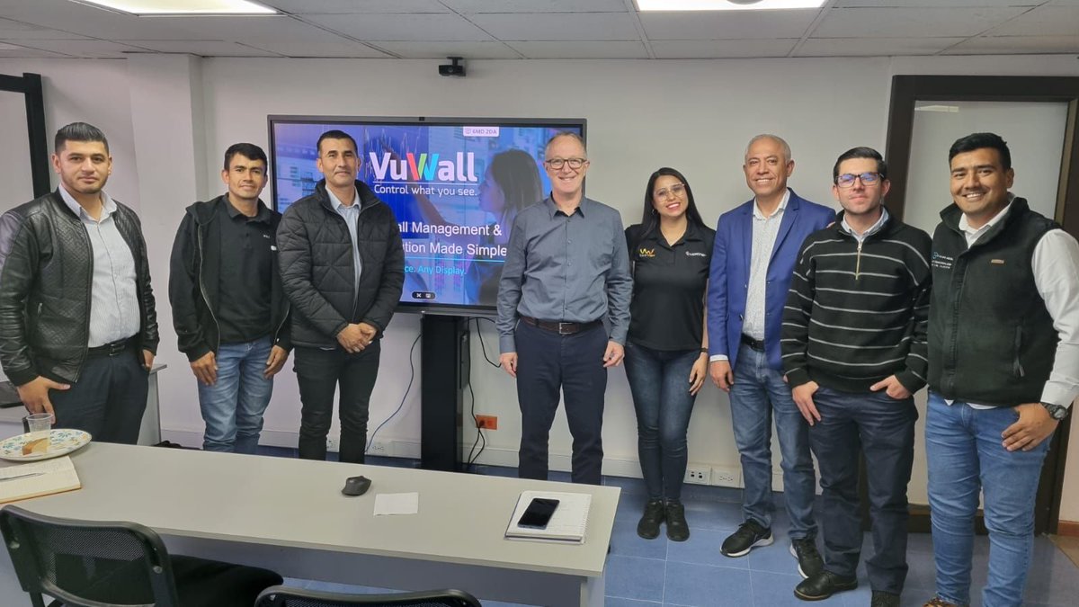 VuWall's tweet image. VuWall heads to Colombia! Visiting our partners and presenting at IntegraTEC™ Colombia: AV over IP Networked Video Walls: The Evolution of Control Rooms. Thank you to all of our amazing partners in Latin America! #videowallsolutions #controlroomsolutions