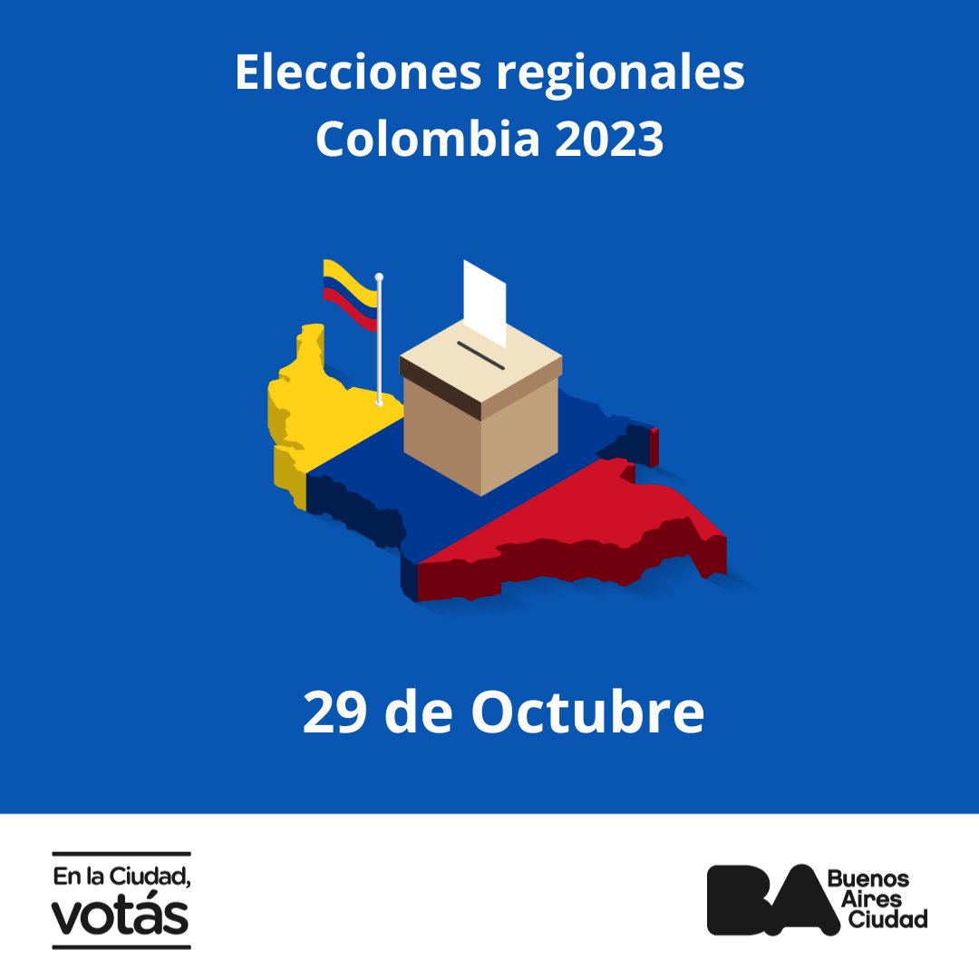 El domingo 29 Colombia elige a sus representantes locales de los 32 departamentos.
¿Sabías que, según los últimos datos, hay más de 21.595 personas de nacionalidad colombiana en el Registro Electoral local?

Si sos migrante, conocé tus derechos políticos buenosaires.gob.ar/gobierno/enlac…