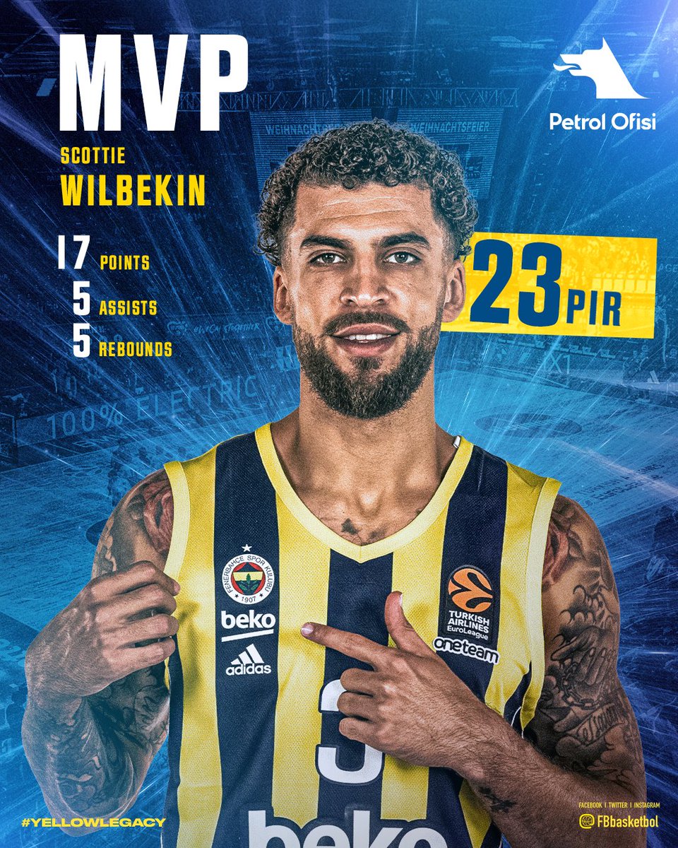 MVP MVP MVP! 🔥 

👉 Scottie Wilbekin! 👏

#YellowLegacy #BugündenYarınaHazır