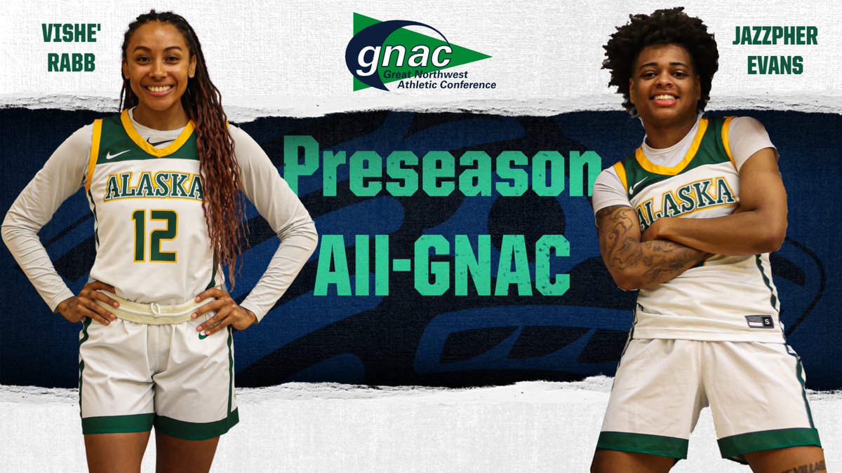 Senior Vishe' Rabb and junior Jazz Evans represent <a href="/UAAWBB/">UAA WBB</a> on this year's <a href="/GNACsports/">GNAC Sports</a> Preseason Team. goseawolves.com/news/2023/10/2…
<a href="/uaanchorage/">UAA</a>